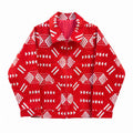 Amazigh Signature Jacket — Red & White - Tirfas