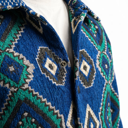 Berber Diamond Jacket — Blue & Green - Tirfas