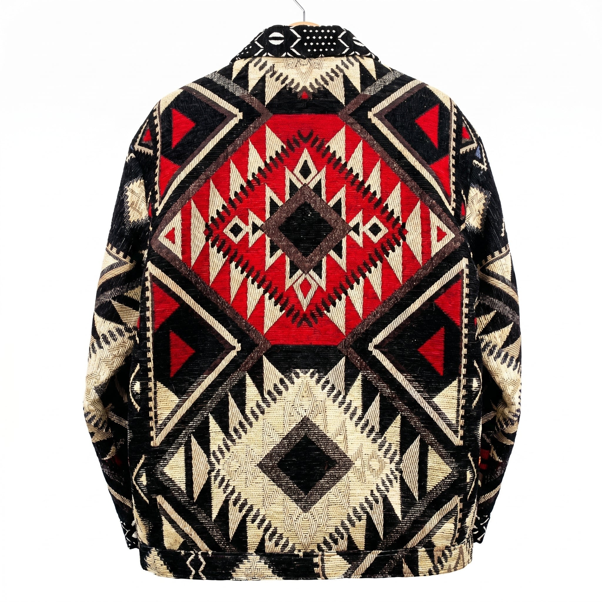 Berber Tapestry Jacket — Black & Red - Tirfas